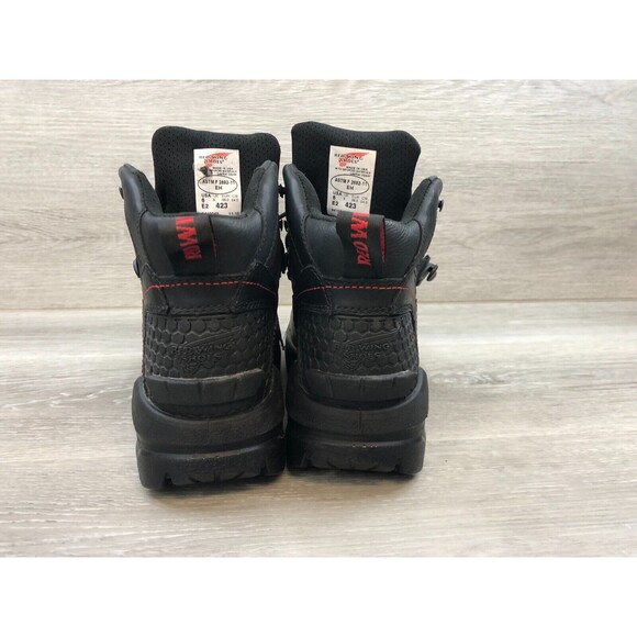 Red Wing CRV ASTM F2892-11 Men US 6 Black Leather Lace-Up Waterproof Combat Boot - Picture 3 of 10